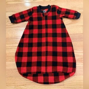 Red Plaid Carter's Fleece Sleep Sack